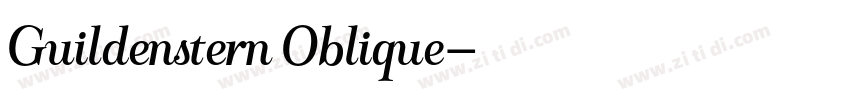 Guildenstern Oblique字体转换 Guildenstern Oblique字体转换